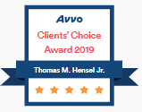 Thomas M. Hensel Jr. Avvo Clients Choice Award 2019